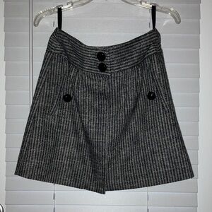 Elegant Black and Gray Women's A-Line Skirt
